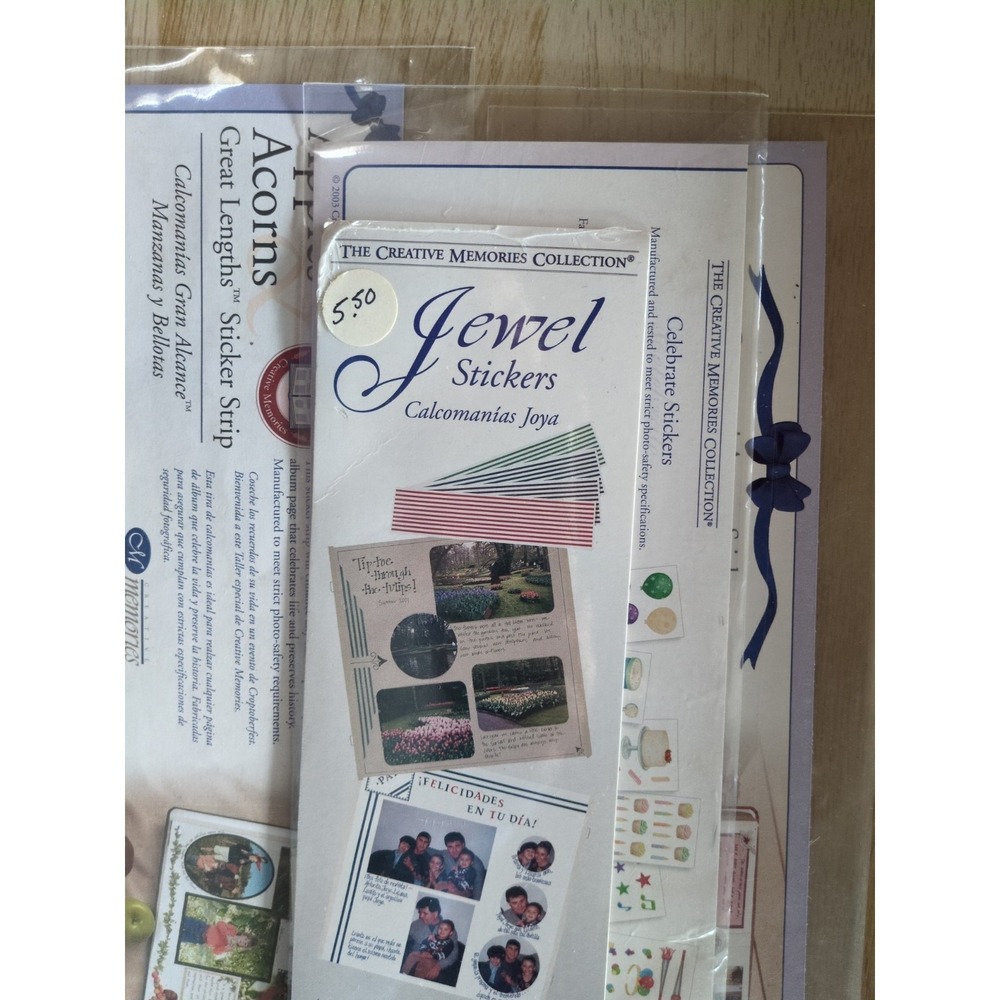 Lot Of 4 Vintage 2003 Y2K Creative Memories Stickers Scrapbooking Made In USA - Picture 11 of 12